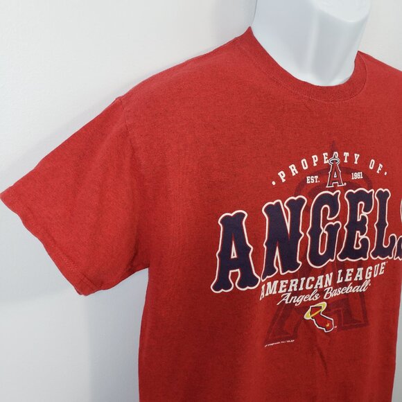 MLB Anaheim Angels Baseball Shirt - SIZE M - American League Tee / A61 - Picture 3 of 5